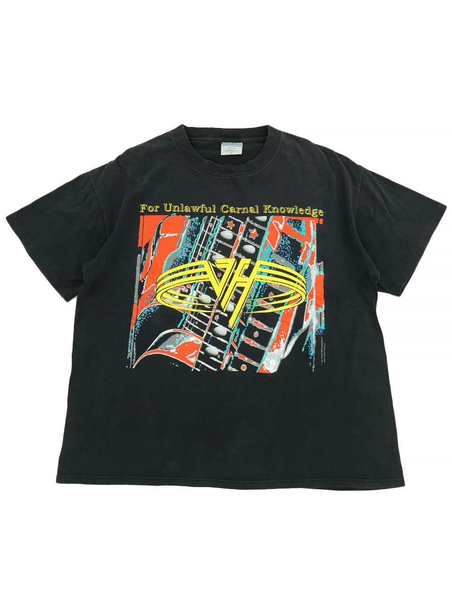 90's BROCKUM ''VAN HALEN'' For Unlawful Carnal Knowledge 両面プリントTシャツ 表記(XL) USA製 