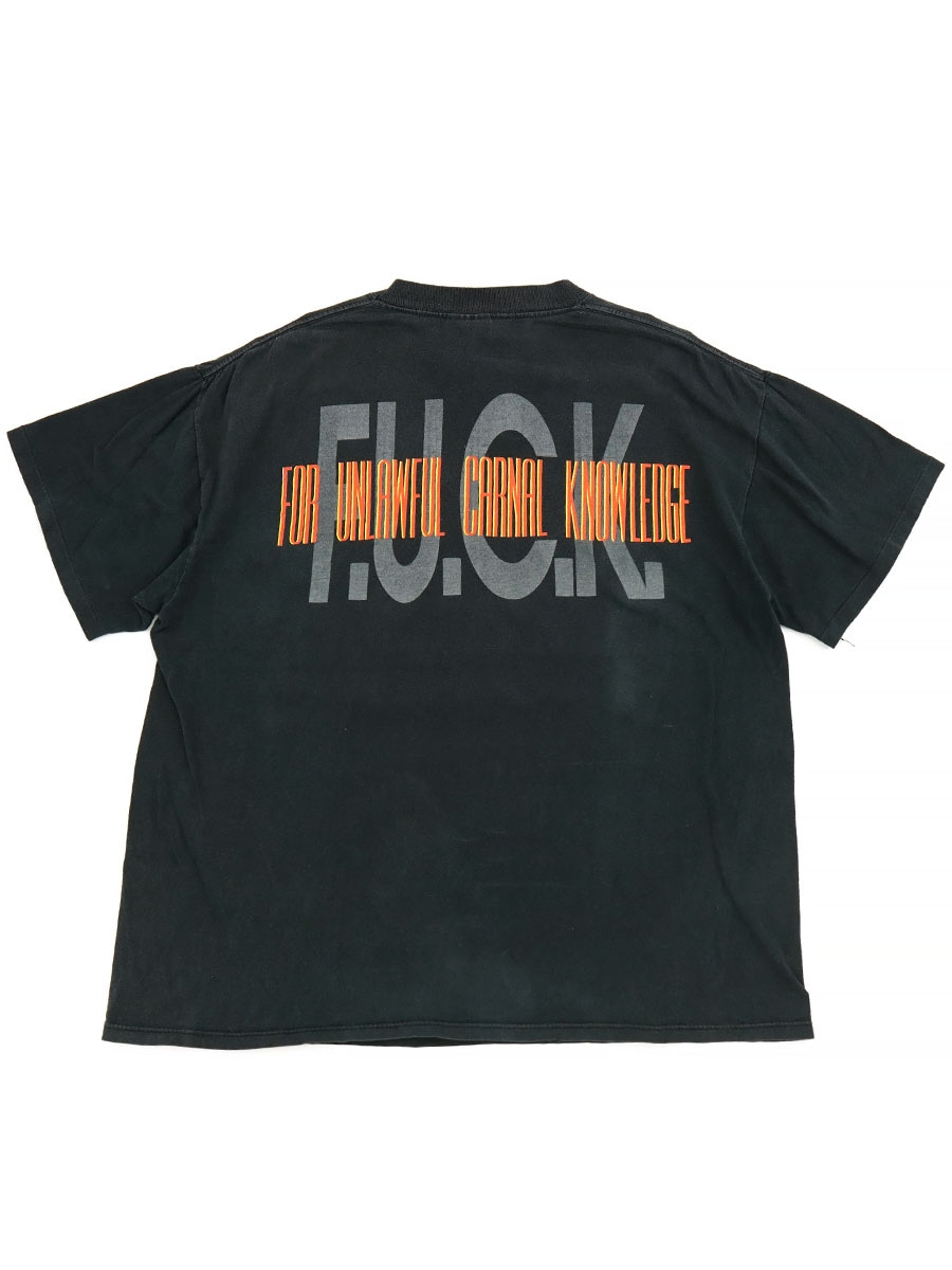 90's BROCKUM ''VAN HALEN'' For Unlawful Carnal Knowledge 両面プリントTシャツ 表記(XL) USA製 