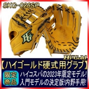 ハイゴールド 硬式用グラブ SKG-026SP オレンジ 内野手用 サイズC-3 グラブ本体・携帯用オイル・湯もみ型付け券・ランドリー袋の4点セット福袋 高校野球対応|ハイゴールド|特価・限定・アレン