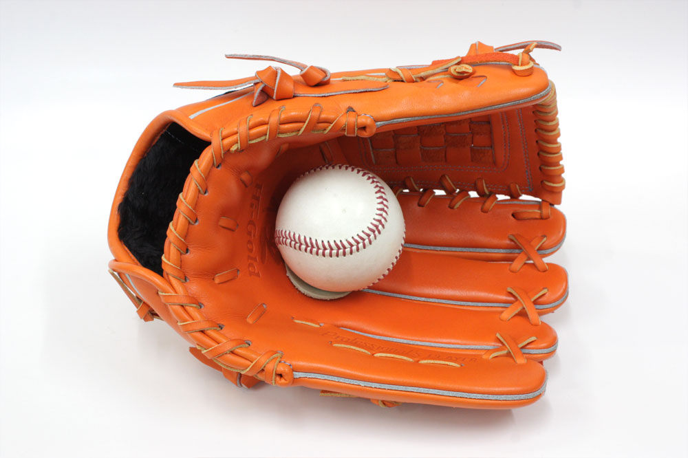 ハイゴールド 軟式用グラブ OKG-1101 SRオレンジ 投手用 2023年