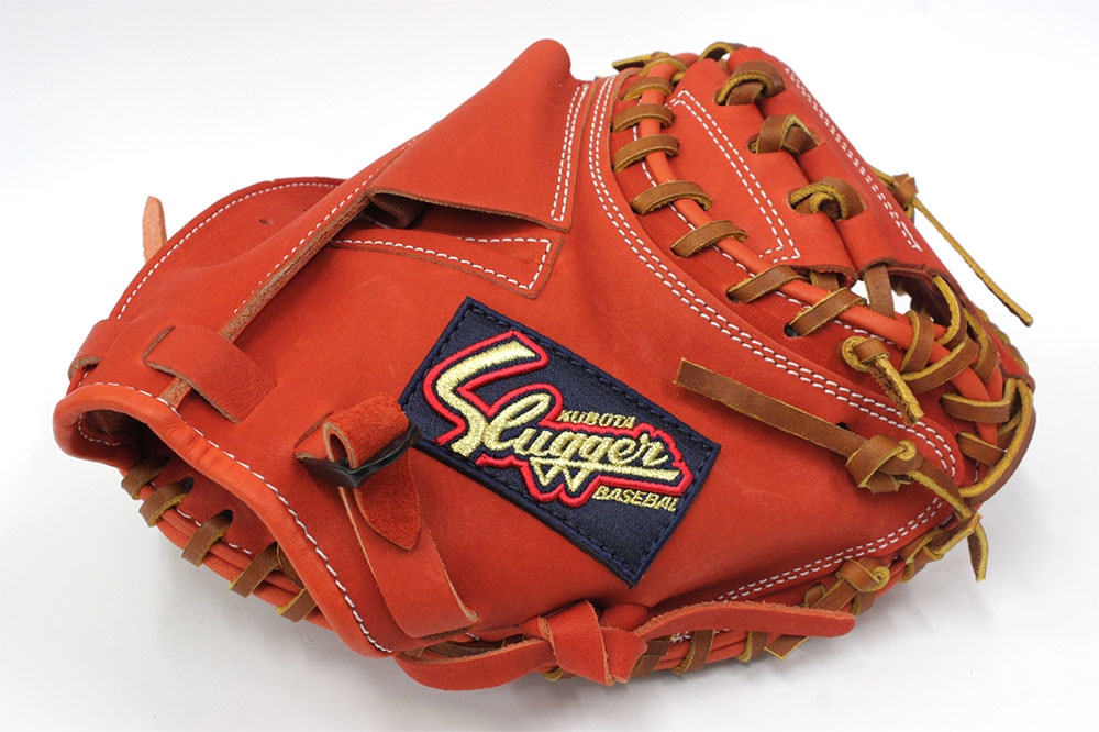 【美品】久保田スラッガー トレーニング用ファーストミット TR-FMP 久保田スラッガー TR-FMP Fオレンジ トレーニングファースト