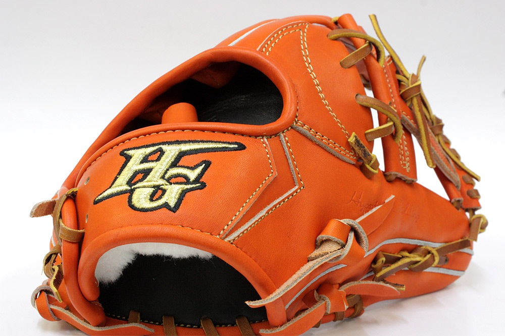 209.ハイゴールド硬式グラブ ハイゴールド 技極 最高峰 硬式用グラブ WKG-2096 オレンジ 内