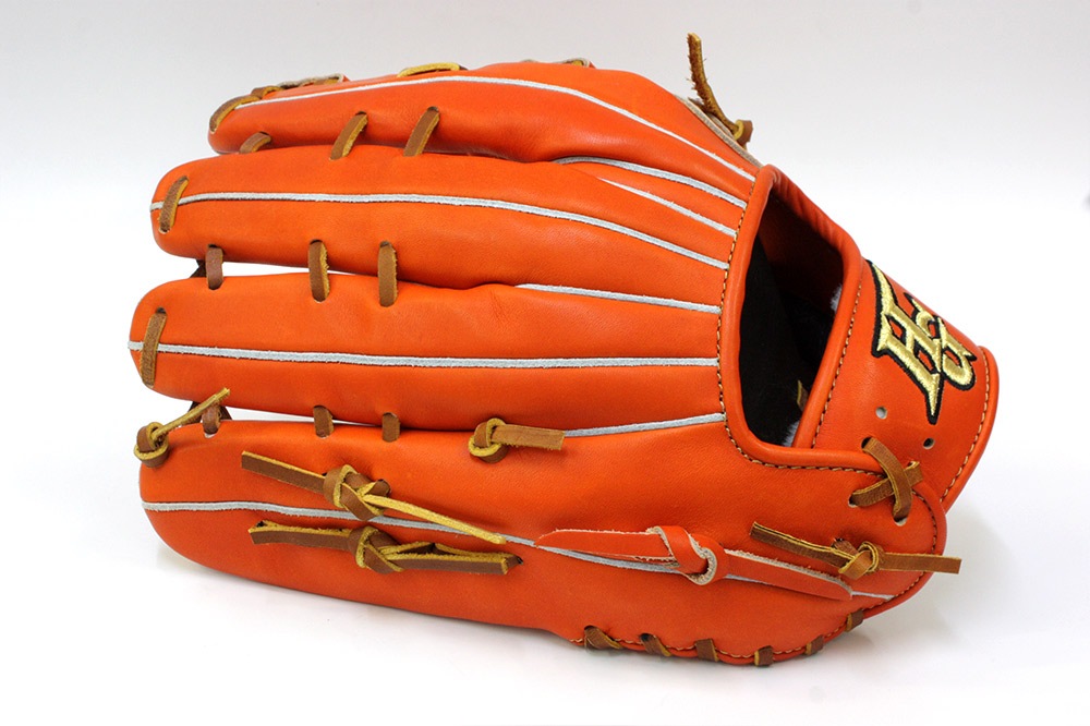 209.ハイゴールド硬式グラブ ハイゴールド 技極 最高峰 硬式用グラブ WKG-2098 オレンジ 外野手用