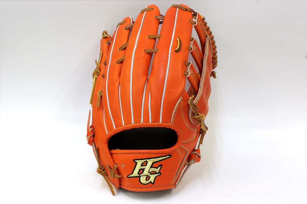 ハイゴールド 技極 最高峰 硬式用グラブ WKG-2098 オレンジ 外野手用