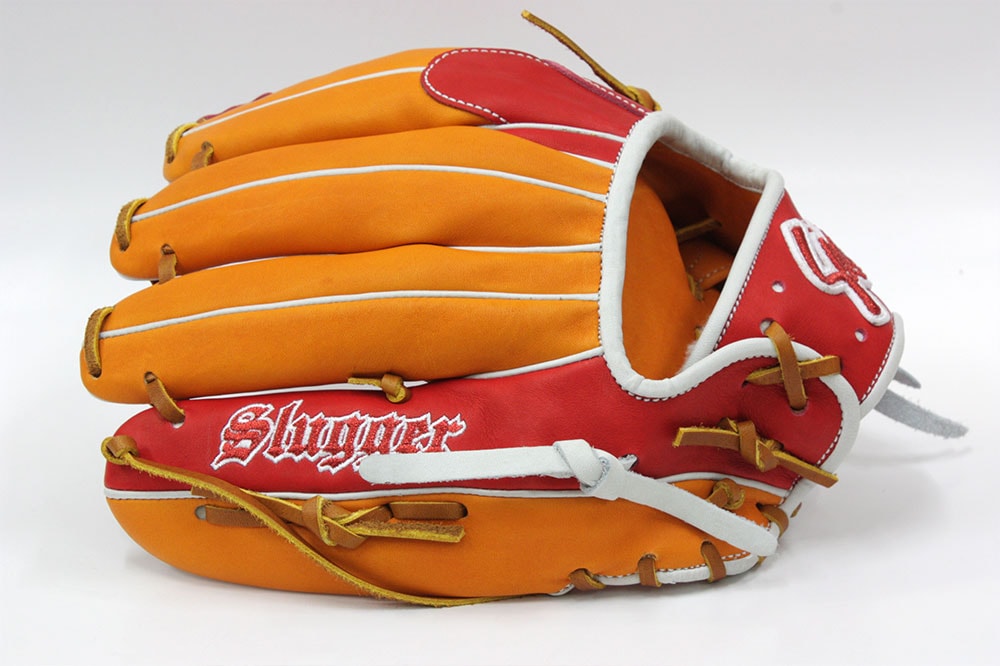 久保田スラッガー オーダー軟式グローブ 25MS W-44 KSオレンジ×レッド