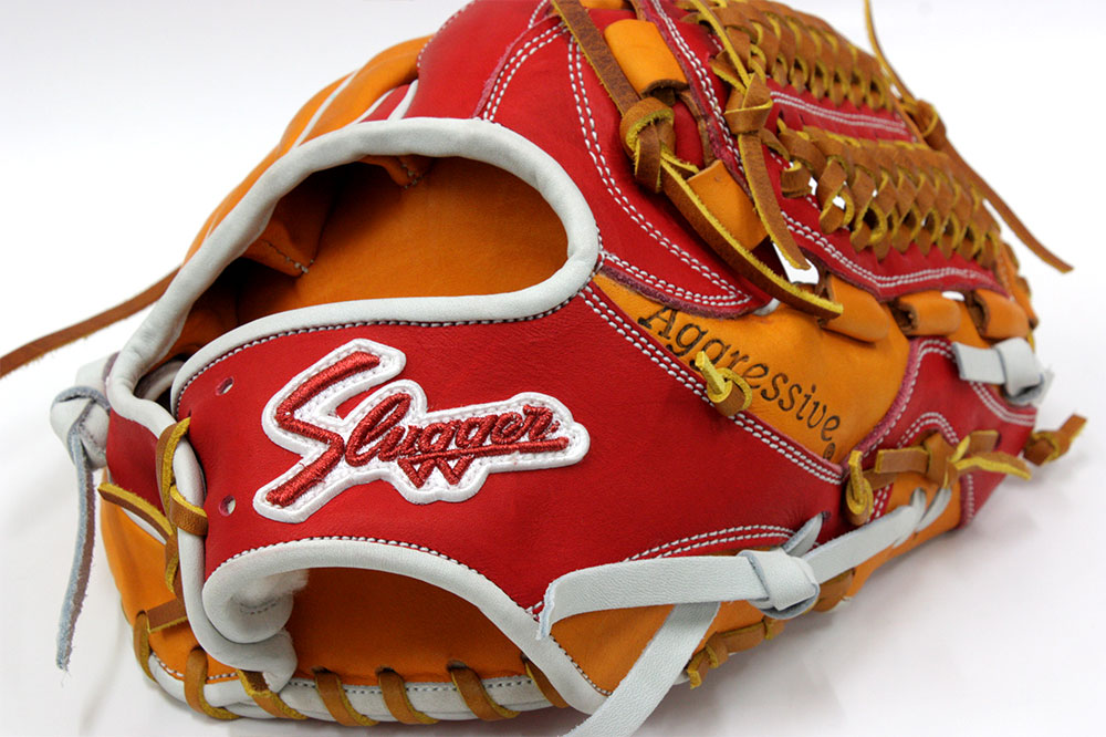 久保田スラッガー オーダー軟式グローブ 25MS W-3 KSオレンジ×レッド