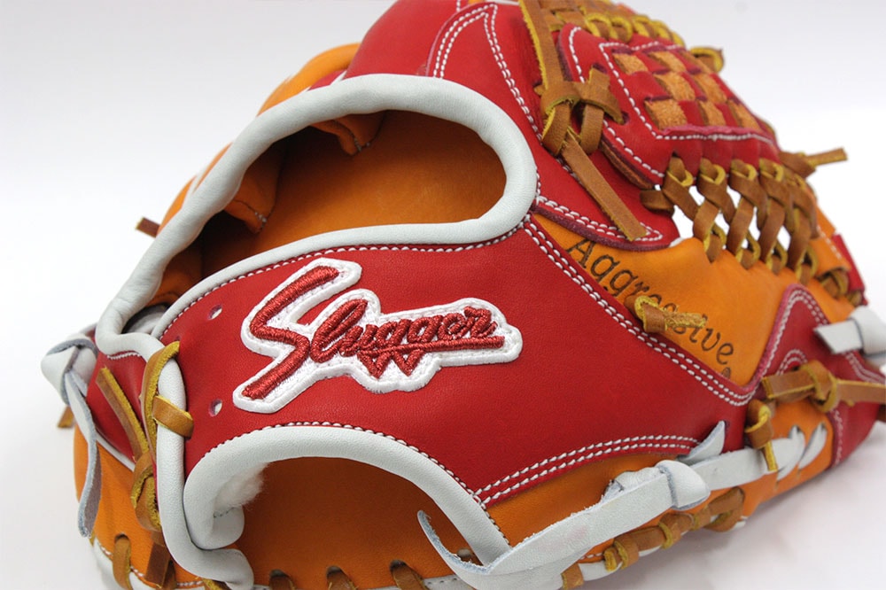 久保田スラッガー オーダー軟式グローブ 25MS W-35 KSオレンジ×レッド