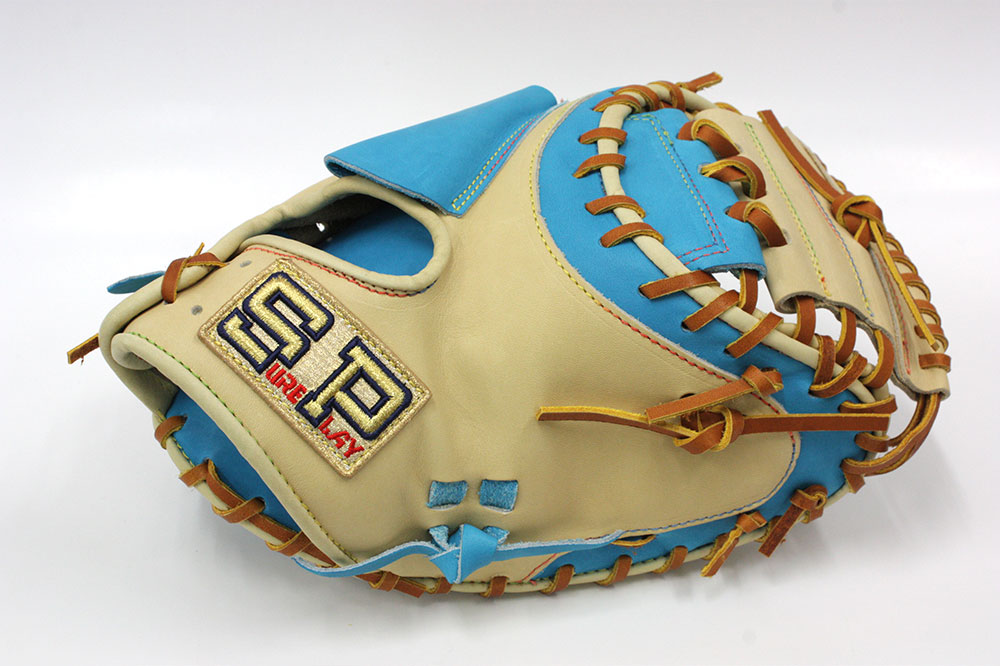 シュアプレイ SBM-US2220 ブルー×キャメル 国産軟式キャッチャーミット