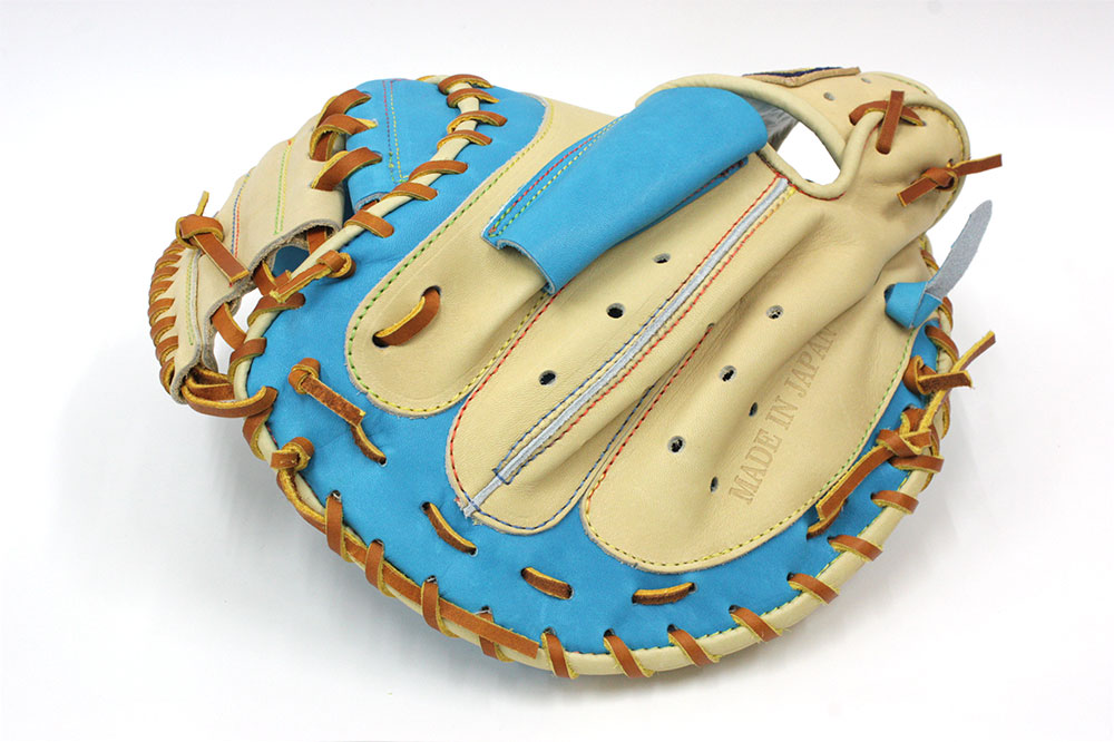 シュアプレイ SBM-US2220 ブルー×キャメル 国産軟式キャッチャーミット