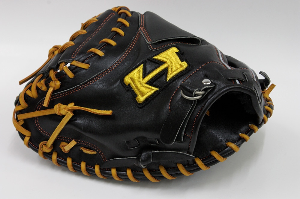 ハイゴールド 軟式用キャッチャーミット OKG-633M ブラック 己極軟式