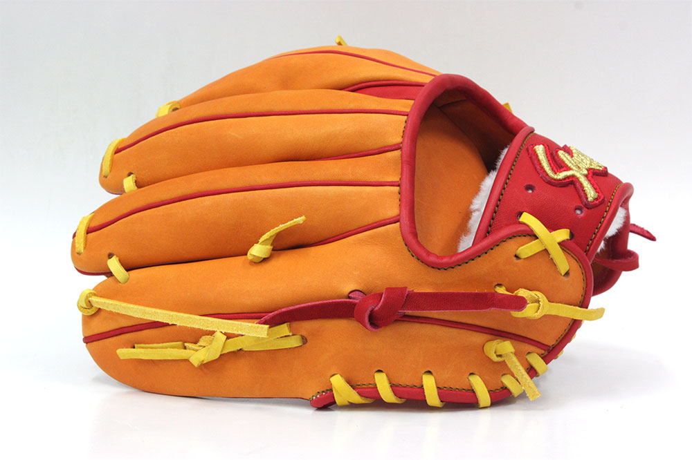 久保田スラッガー オーダー 軟式グローブ L7s3 W 29 K14ラベル Ksオレンジ レッド ショート サード用 湯もみ型付け券 ランドリー袋付き 特価 限定 アレンジ 久保田スラッガー オーダー アレンジ ベースボールショップgtk