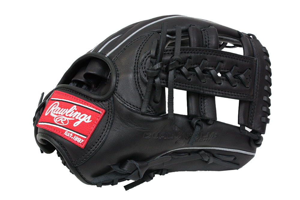 【良品】ローリングス 少年軟式 グローブ HOH GJ8HH1122 ローリングス GJ8HH1122 ブラック×ブラック紐 右投げ用 少年軟式用 HOH