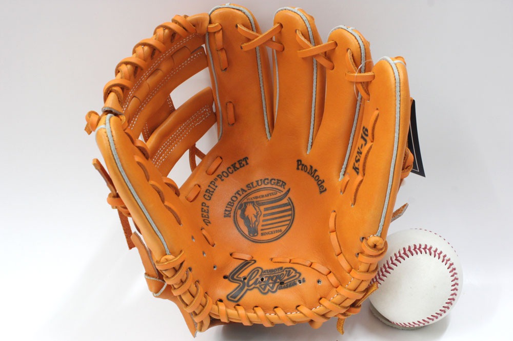 久保田スラッガー少年野球 軟式グローブ KSN-J6 オレンジ M2ラベル