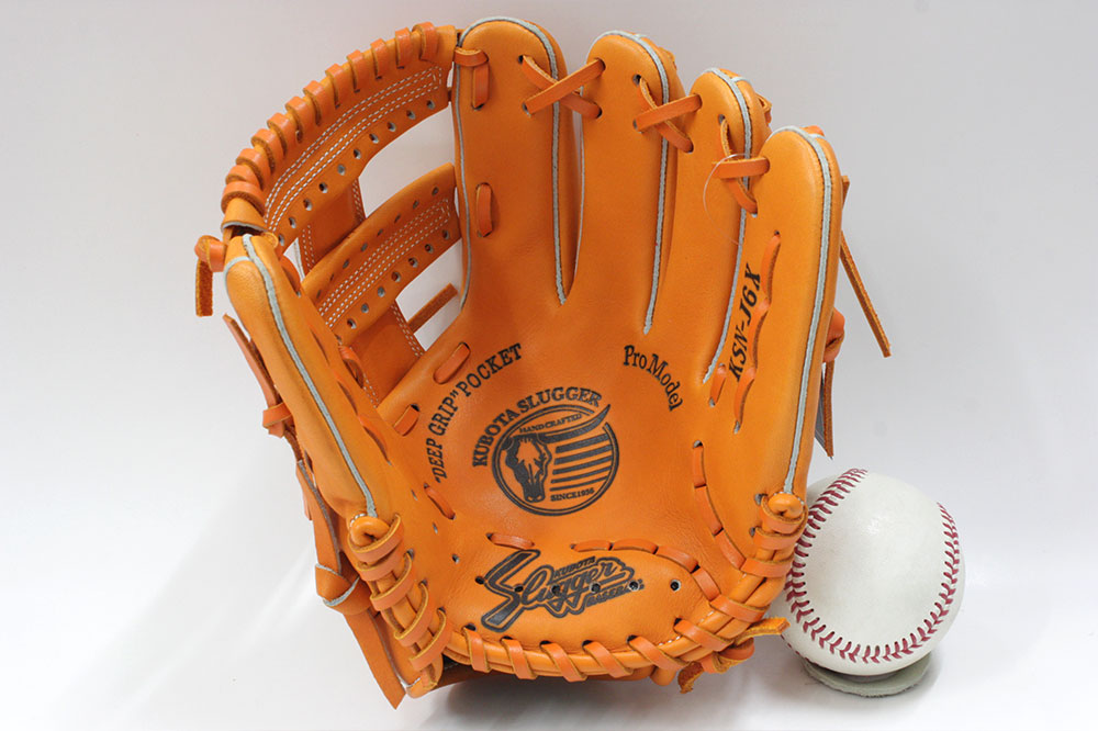 久保田スラッガー少年野球 軟式グローブ KSN-J6X W-14 オレンジ M2