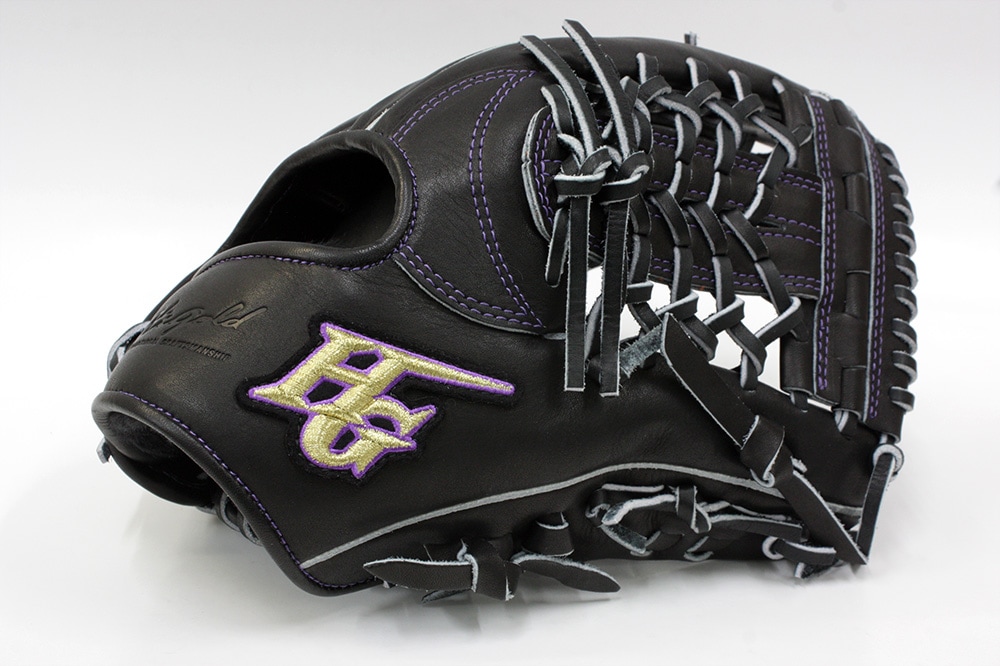 ハイゴールド 軟式グローブ 心極 KKG-5205 ブラック 三塁・オール