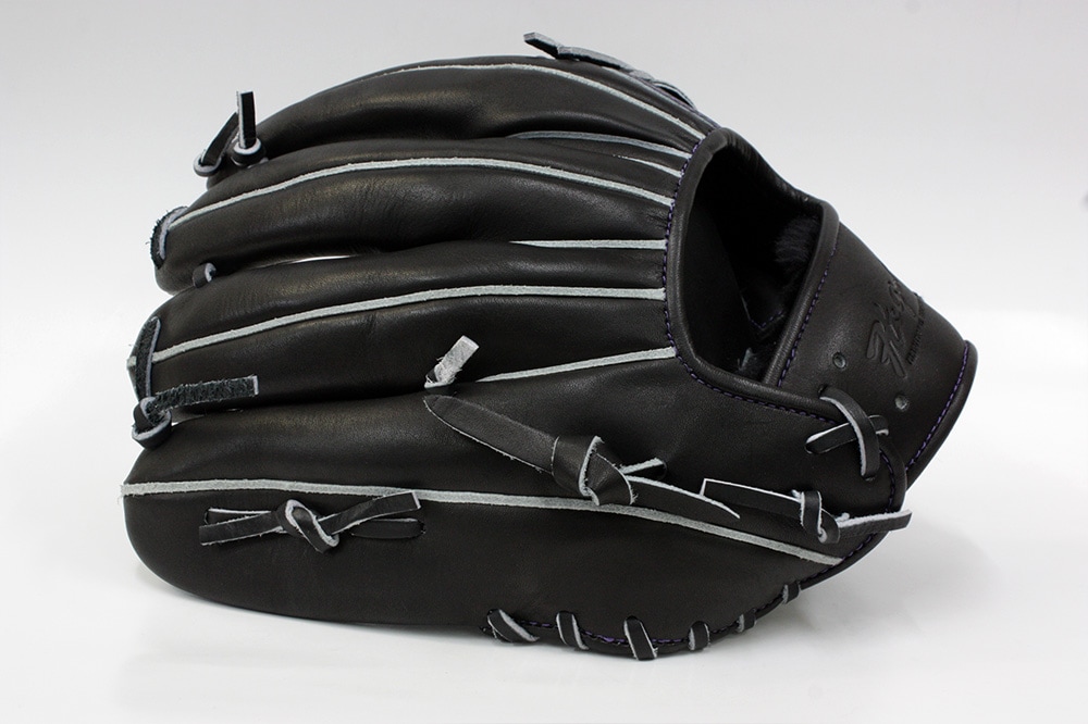 Goldstage 軟式野球グローブ 黒 アシックス（ASICS）（メンズ）軟式用グラブ 投手用 野球グローブ 一般