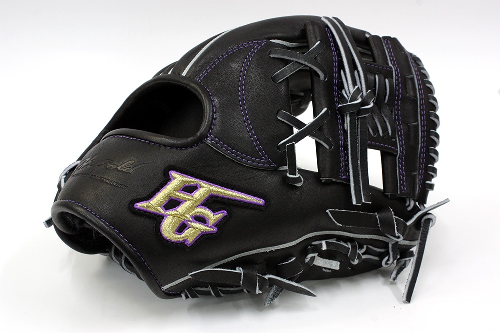 ハイゴールド 軟式グローブ 心極 KKG-5204 ブラック 二遊間用 2024年