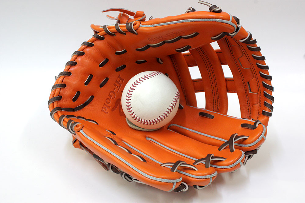 ハイゴールド軟式外野手用グローブ オレンジ ハイゴールド 軟式グローブ 己極 OKG-3108 SRオレンジ 外野手用 2024年