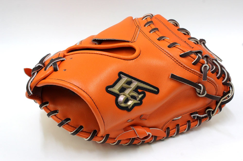 HI-GOLD 軟式キャッチャーミット オレンジ 野球 ハイゴールド Hi-Gold 軟式キャッチャーミット 捕手用 己極