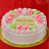 生クリーム ケーキ 6号 花多い 6号/ 18cm