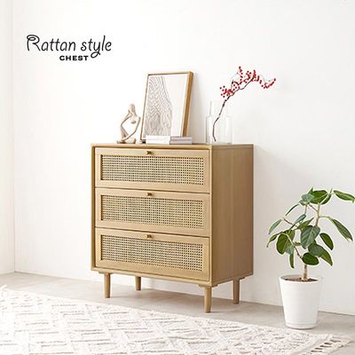 ナチュラルラタン製6段チェスト Amazon｜Crestlive Products ラタン チェスト タンス 箪笥