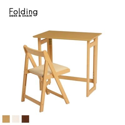 ヴィンテージ調 フォールディング デスク & チェア セット｜B-COMPANY