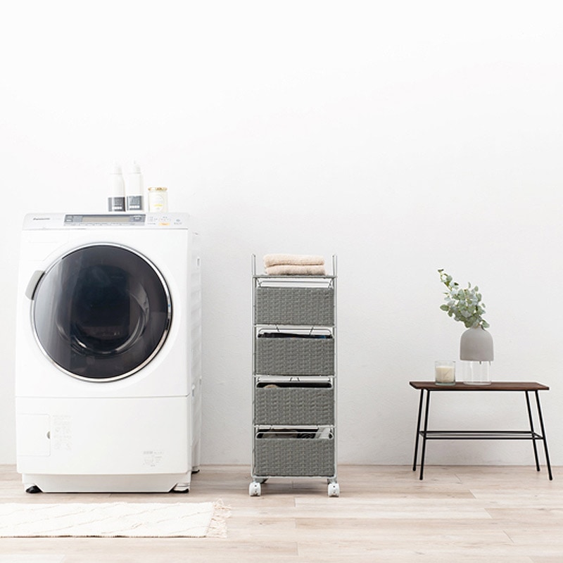 ラタン調ランドリーラック 幅30cm｜B-COMPANY公式オンラインショップ