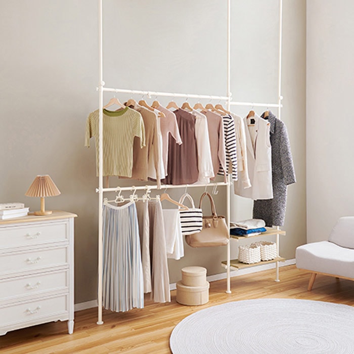 テンションロッド 伸縮ハンガーラック｜B-COMPANY公式オンラインショップ