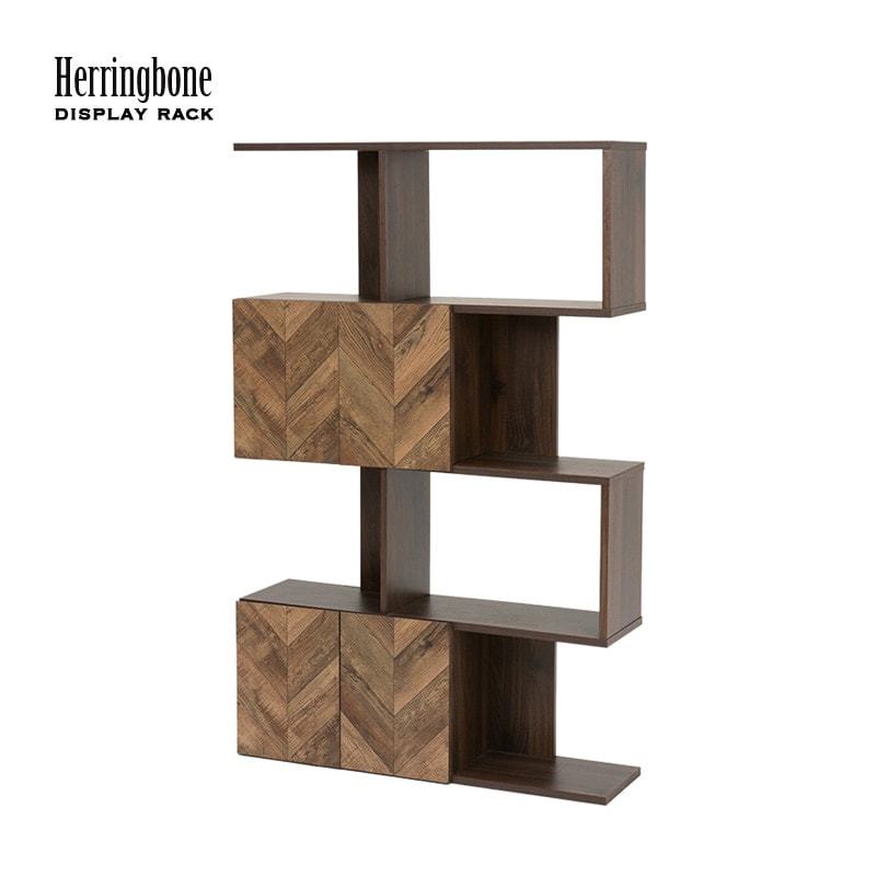 B-COMPANY ディスプレイラック　ビーカンパニー　本棚　ラック ディスプレイラック ヘリンボーン 幅90cm｜B-COMPANY公式