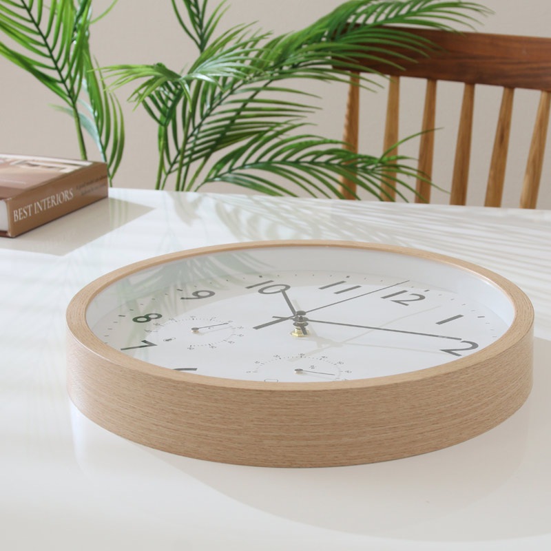 掛時計 フォレスト 温湿度計付 直径30cm｜B-COMPANY公式オンラインショップ