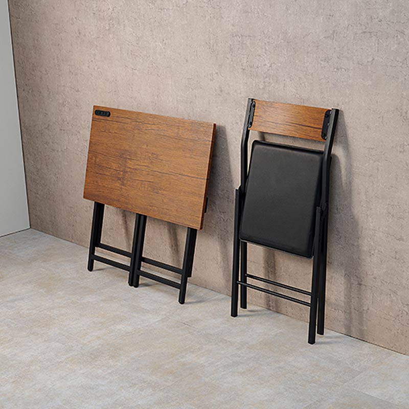 ヴィンテージ調 フォールディング デスク & チェア セット｜B-COMPANY