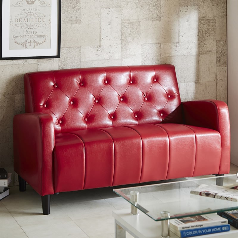 昭和レトロ　2P ソファ 昭和レトロ ダブルソファ アンティーク ウィングチェア 2人 二人掛け