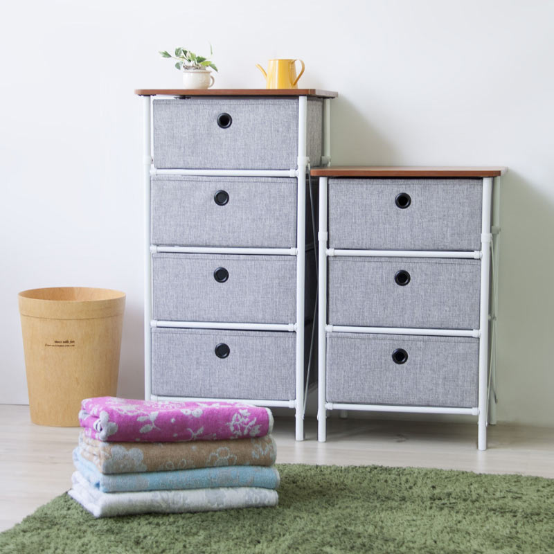 簡単組立チェスト 3段｜B-COMPANY公式オンラインショップ