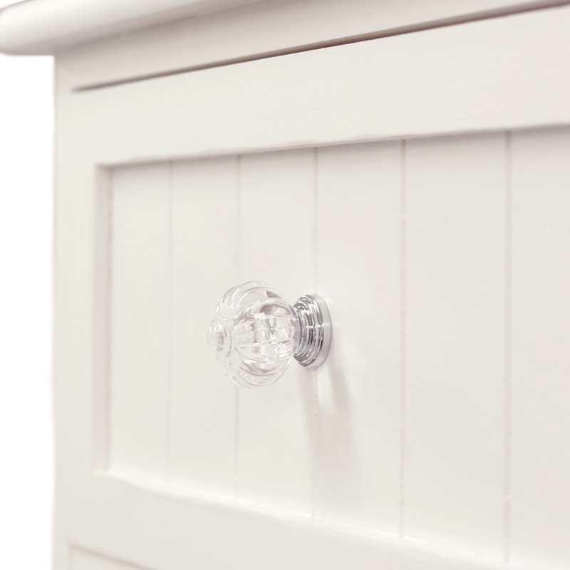 シャビー調 4段 ランドリーチェスト｜B-COMPANY公式オンラインショップ