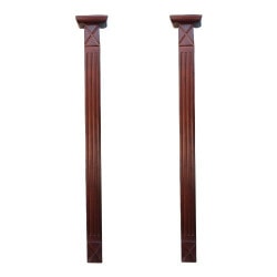 カウンター 足 ２本セット 木製 ブラウン 【幅10×奥行10×高80cm】 INK-0506003H|カウンターの脚|カウンター・カウンターの脚・洗面台/Counter stand