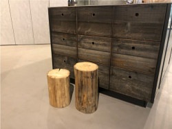 丸太 切り株 椅子 スツール 無垢 ヒバ ２個セット 日本製 直径20×高30,40cm bh-001set　【代引決済不可】|丸太|Wao!（木材と木製/アンティーク家具）