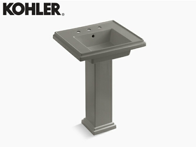 洗面台 ペデスタルシンク 陶器 3穴 KOHLER コーラー Tresham 