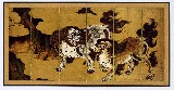 縮小屏風〈国宝 唐獅子図〉狩野永徳|屏風|アートを飾る