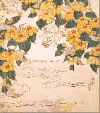 SALE 色紙〈桜に山吹(部分図)〉葛飾北斎 通常価格より50%OFF|色紙|アートを飾る