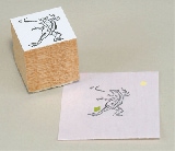 スタンプ〈国宝 鳥獣人物戯画〉相撲かえる|ステーショナリー|アートを使う