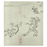 色紙〈国宝 鳥獣人物戯画〉相撲|色紙|インテリア 〈飾って楽しむ〉