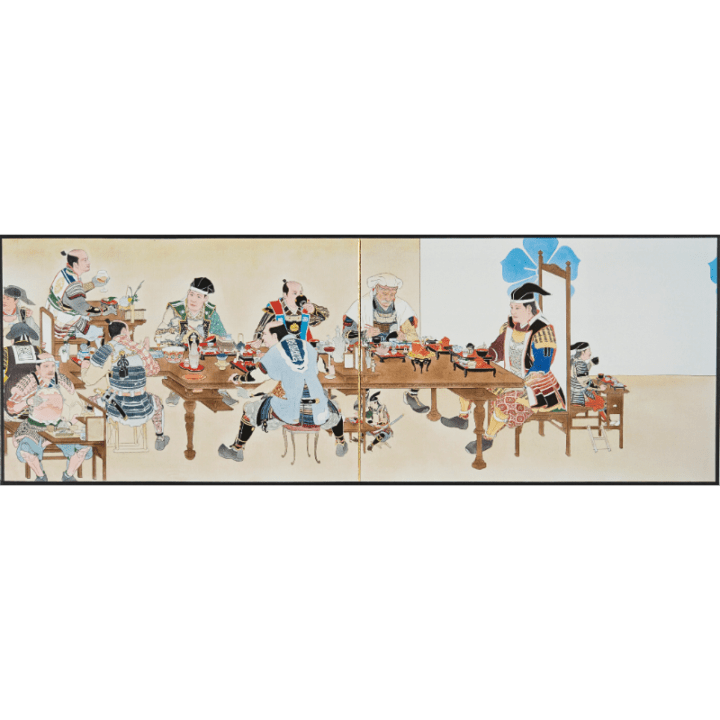 縮小屏風〈最後の晩餐〉山口晃京都便利堂オンラインショップ