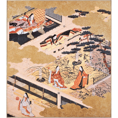 色紙〈重文 源氏物語絵色紙帖 野分〉土佐光吉京都便利堂オンラインショップ