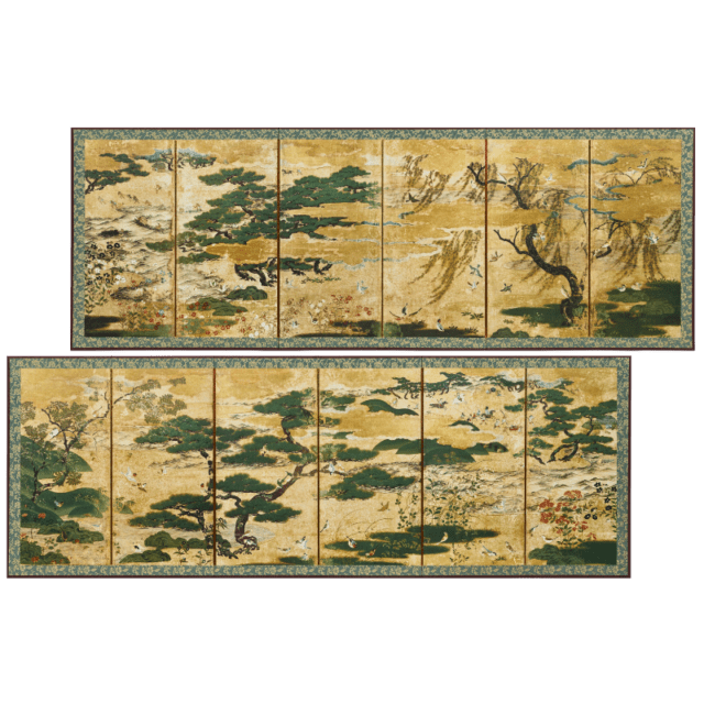 縮小屏風〈重文 浜松図〉京都便利堂オンラインショップ