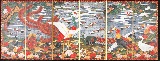 縮小屏風〈樹花鳥獣図屏風〉(左隻) 伊藤若冲|屏風|アートを飾る