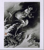 色紙〈昇龍図(絵手鑑のうち)〉酒井抱一|色紙|アートを飾る