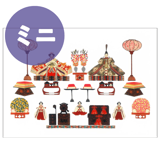 ミニクリアファイル 〈雛祭〉澁谷和子|ステーショナリー|アートを使う