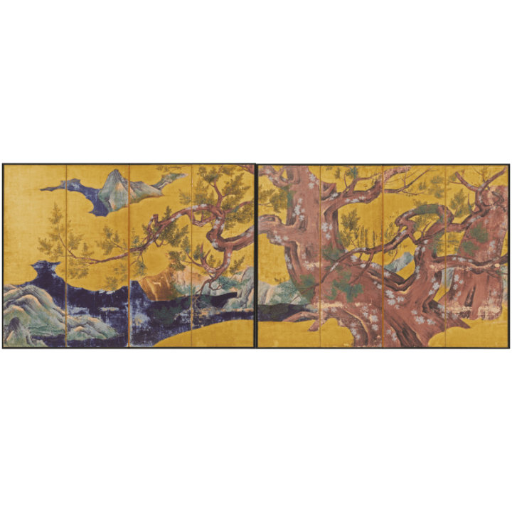 縮小屏風〈国宝 檜図屏風〉伝狩野永徳京都便利堂オンラインショップ