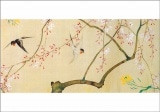 グリーティングカード〈四季花鳥図巻(春)〉酒井抱一|ステーショナリー|アートを使う