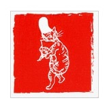 在庫限り！ スタンプ(白文)〈国宝 鳥獣人物戯画〉ねこ|ステーショナリー|アートを使う